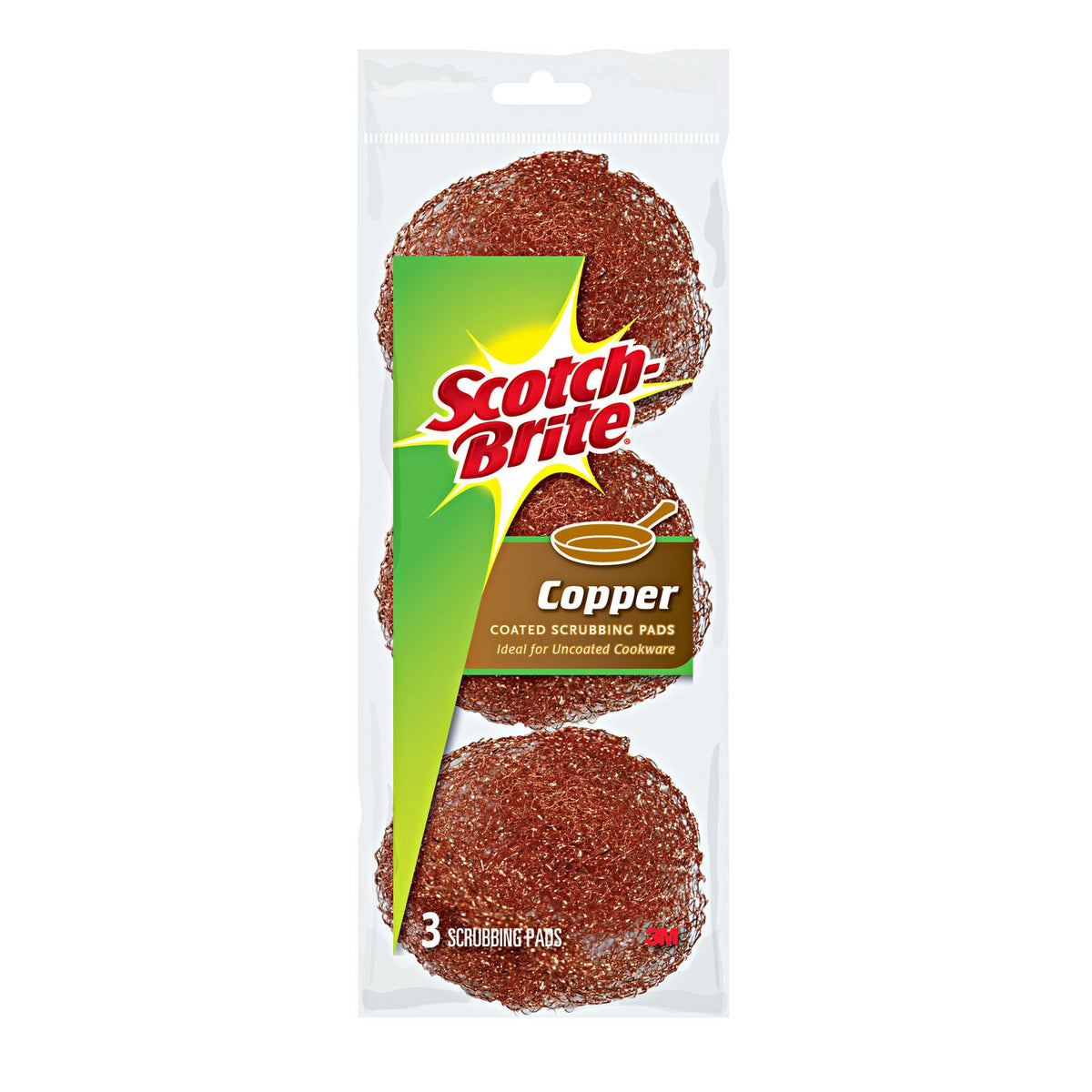 SCRUB PADS COPPER 3PK
