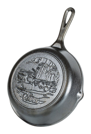 Lodge Wildlife Series-Mallard Cast Iron Skillet 8 in. Black L5SKWLDK