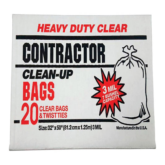 Primrose Plastics 42 gal Contractor Bags Twist Tie 20 pk