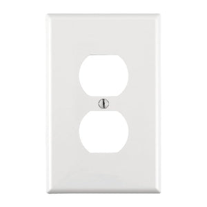 Leviton White 1 gang Nylon Duplex Wall Plate 00PJ8-00W, Pack of 20