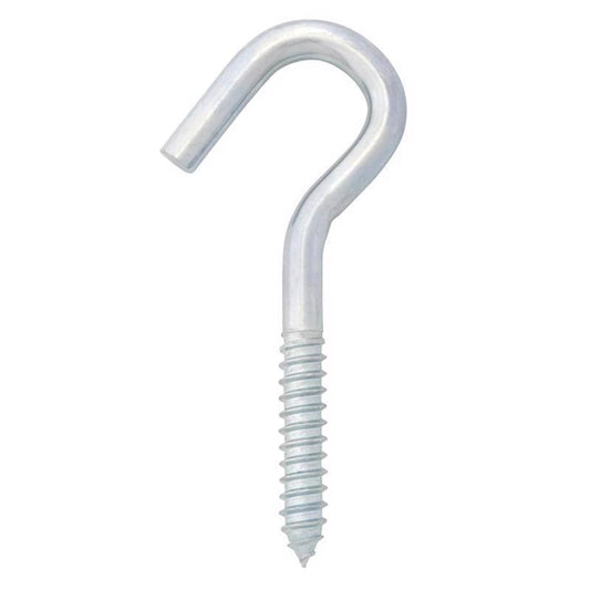 Hampton Small Zinc-Plated Silver Steel 4.8125 in. L Clothesline Hook 300 lb 1 pk