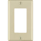 Leviton Decora Ivory 1 gang Thermoset Plastic Decorator Wall Plate 1 pk