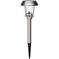 Living Accents Brushed Nickel Solar Powered 0.2 W LED Pathway Light 1 pk