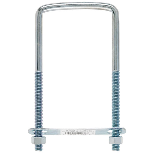 Hampton 3/8 in. X 3 in. W X 6 in. L Coarse Zinc-Plated Steel Square U-Bolt