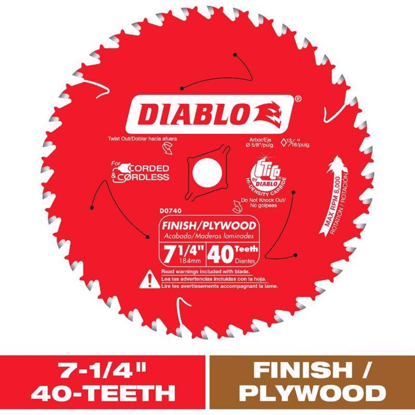 Diab Saw Bld 7-1/4"X40T