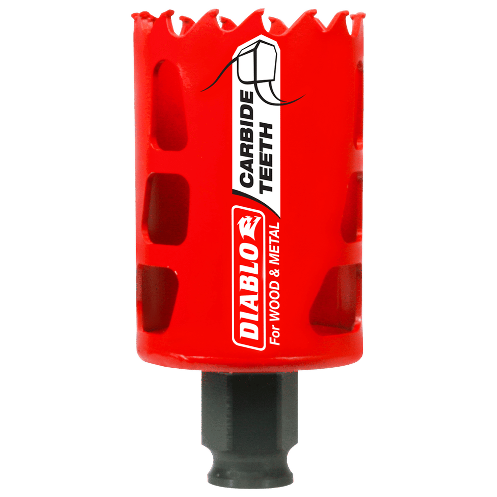 Diablo Snap-Lock Plus 1-3/4 in. Carbide Tipped 2-3/8 in. L X 3/8 in. D Hole Saw