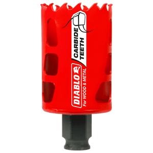 Diablo Snap-Lock Plus 1-3/4 in. Carbide Tipped 2-3/8 in. L X 3/8 in. D Hole Saw DHS1750CT