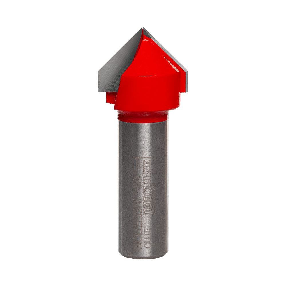 Freud 7/8 in. D X 7/8 in. X 2-1/4 in. L Carbide V Grooving Router Bit