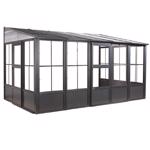 Sojag Charleston Steel Solarium 8 ft. H X 10 ft. W X 16 ft. L