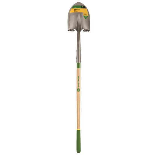 John Deere 61 in. Steel Digging Shovel Wood Handle