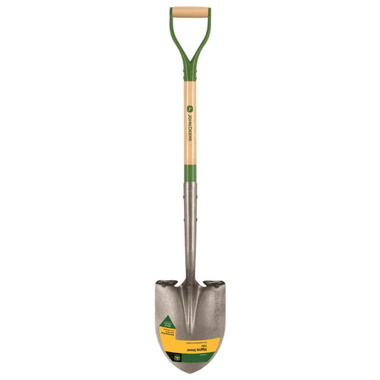 John Deere 42 in. Steel Digging Shovel Wood Handle