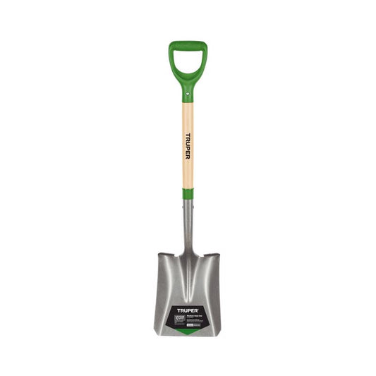 Truper 41 in. Steel Square Transfer Shovel Wood Handle