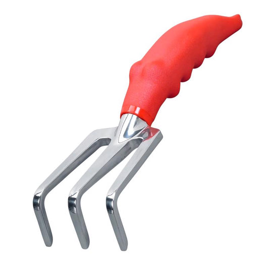 Corona 3 Tine Aluminum Hand Cultivator 10 in. Aluminum Handle