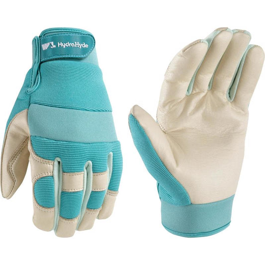 Wells Lamont HydraHyde Women's Indoor/Outdoor Work Gloves Teal S 1 pair