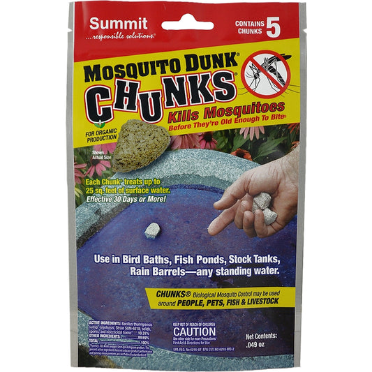 Summit Mosquito Dunk Chunks Organic Insect Killer Solid 5 ct