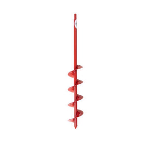 Power Planter 24 in. Steel Bulb Auger Drill Bit 324H-RED