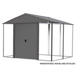 Arrow Ironwood 8 ft. x 8 ft. Metal Horizontal or Vertical Peak Storage Shed without Floor Kit