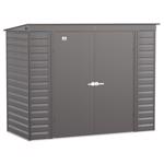 Arrow Select 8 ft. x 4 ft. Metal Horizontal or Vertical Pent Storage Shed without Floor Kit