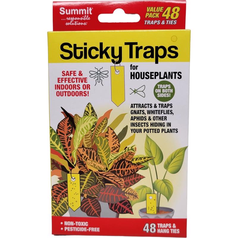 Summit Sticky Traps for Houseplants Sticky Trap 48 pc