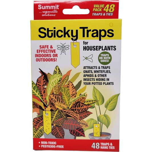 Summit Sticky Traps for Houseplants Sticky Trap 48 pc