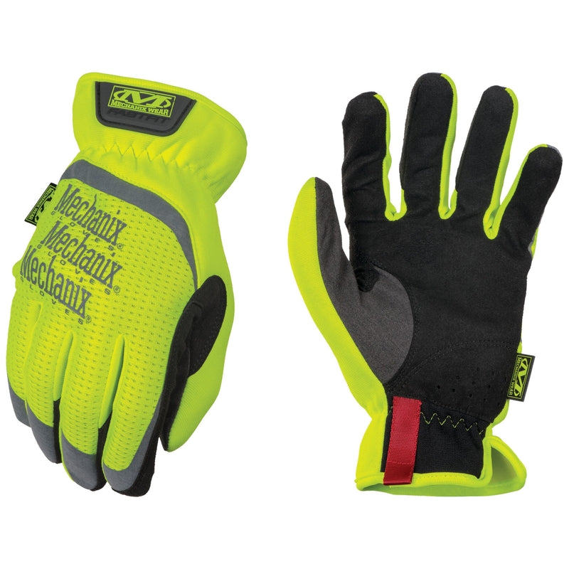Mechanix Wear FastFit Men's Full Finger Work Gloves Hi-Vis Yellow L 1 pair