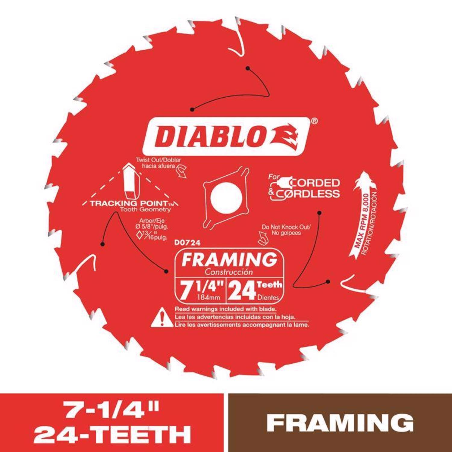 Diab Bld 7-1/4"X24T Bulk