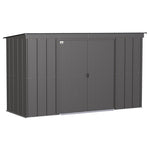 Arrow Classic 10 ft. x 4 ft. Metal Horizontal Pent Storage Shed without Floor Kit