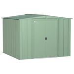Arrow Classic 8 ft. x 8 ft. Metal Vertical Peak Storage Shed without Floor Kit
