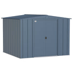 Arrow Classic 8 ft. x 8 ft. Metal Vertical Peak Storage Shed without Floor Kit