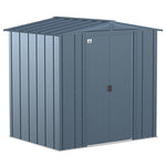 Arrow Classic 6 ft. x 5 ft. Metal Vertical Peak Storage Shed without Floor Kit