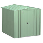 Arrow Classic 6 ft. x 7 ft. Metal Vertical Peak Storage Shed without Floor Kit