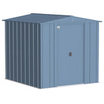 Arrow Classic 6 ft. x 7 ft. Metal Vertical Peak Storage Shed without Floor Kit