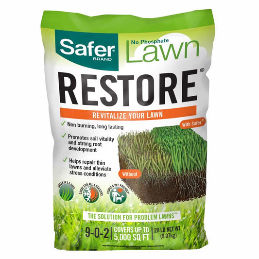 Safer Brand Lawn Restore All-Purpose Lawn Fertilizer For All Grasses 5000 sq ft