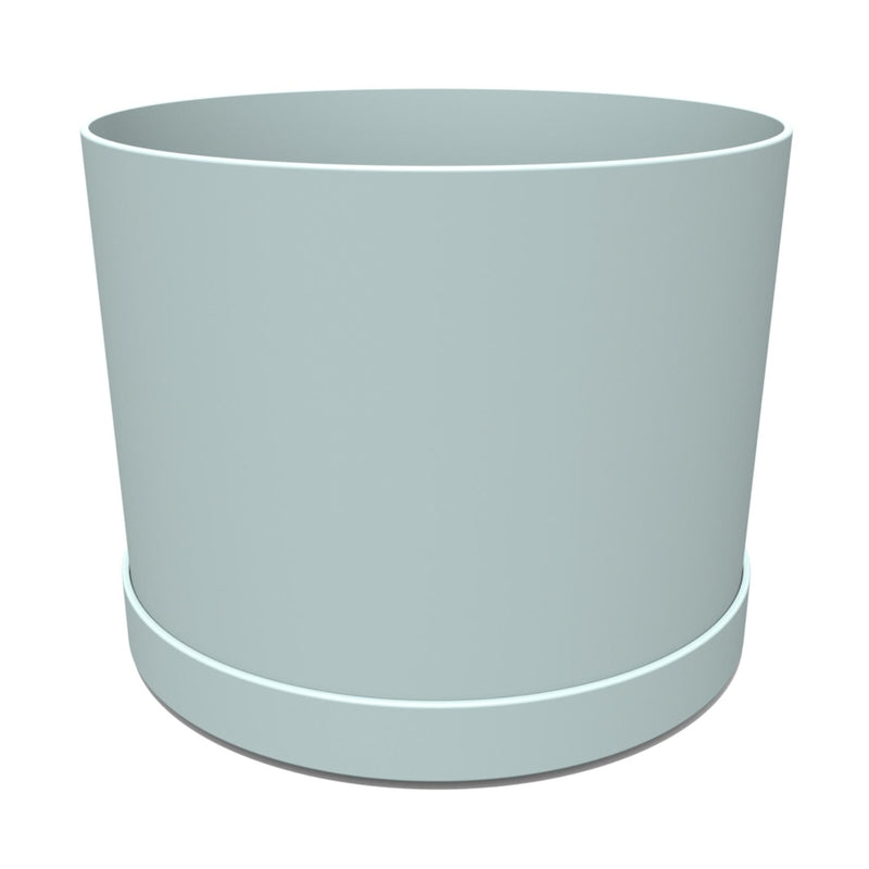 Bloem Mathers 5.13 in. H X 8.5 in. W X 8 in. D Resin Planter Misty Blue
