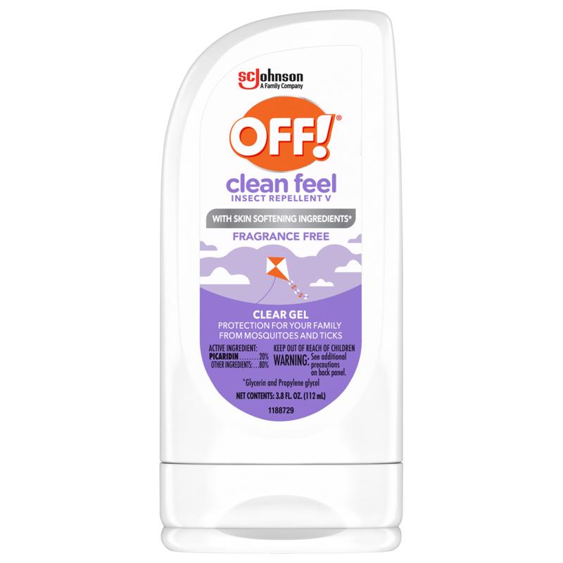 OFF! Clean Feel Insect Repellent Gel For Mosquitoes/Ticks 3.8 oz