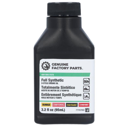 Genuine Factory Parts Ethanol-Free 2-Cycle 40:1 Synthetic Blend Engine Oil 3.2 fl. oz.