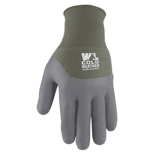 Wells Lamont Women's Outdoor Cold Weather Winter Work Gloves Gray/Green S 1 pair