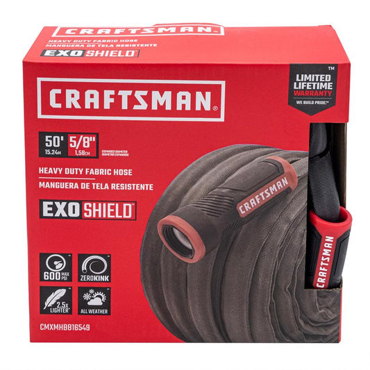 Craftsman ExoShield 5/8 in. D X 50 ft. L Heavy Duty Garden Hose