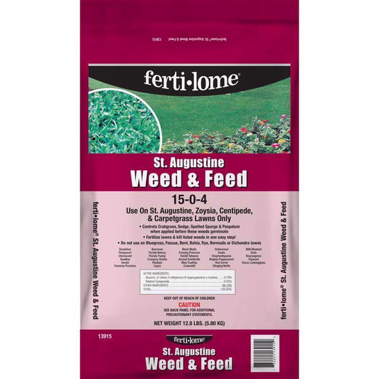 Ferti-lome Weed & Feed Lawn Fertilizer For St. Augustine Grass 2000 sq ft