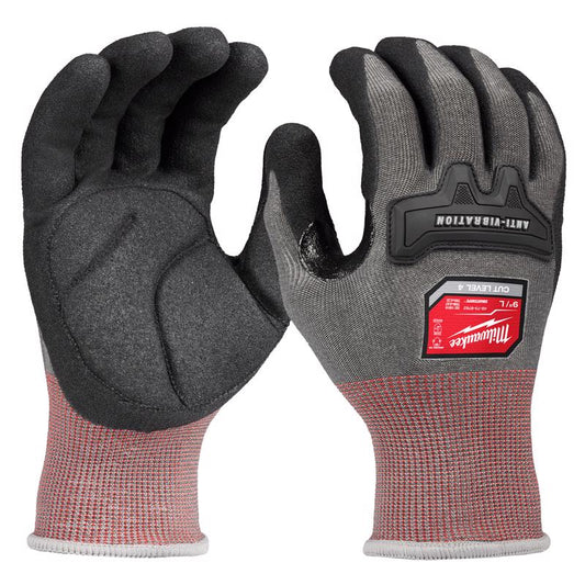 Milwaukee Smartswipe Men's Glove Anti-Vibration Gloves Black/Red L 1 pk