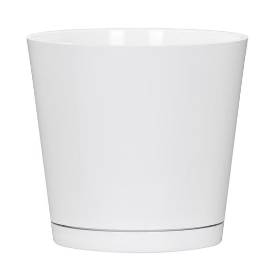 L&G 5.7 in. H X 6 in. W X 6 in. D X 6 in. D Resin Planter White