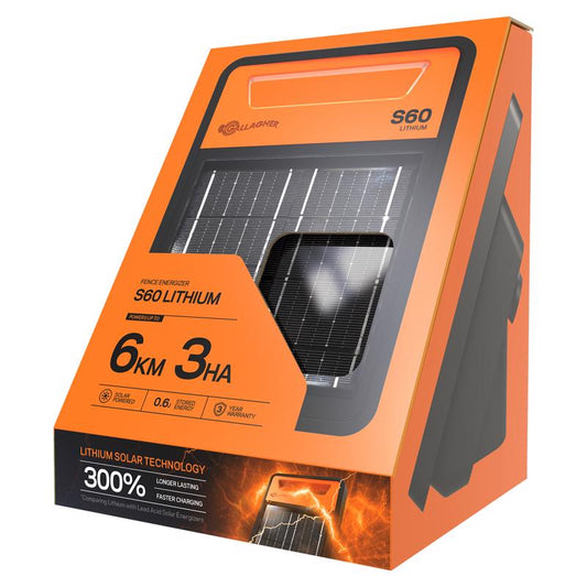 Gallagher 11 in. H X 8 in. L Plastic Electric Solar Fence Energizer Orange