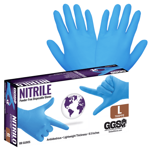 Nitrile Gloves 705PFE-L (Case of 10 Box)