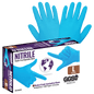 5 Mil Nitrile Disposable Exam Gloves, Blue, Powder Free (Case — 10 box)