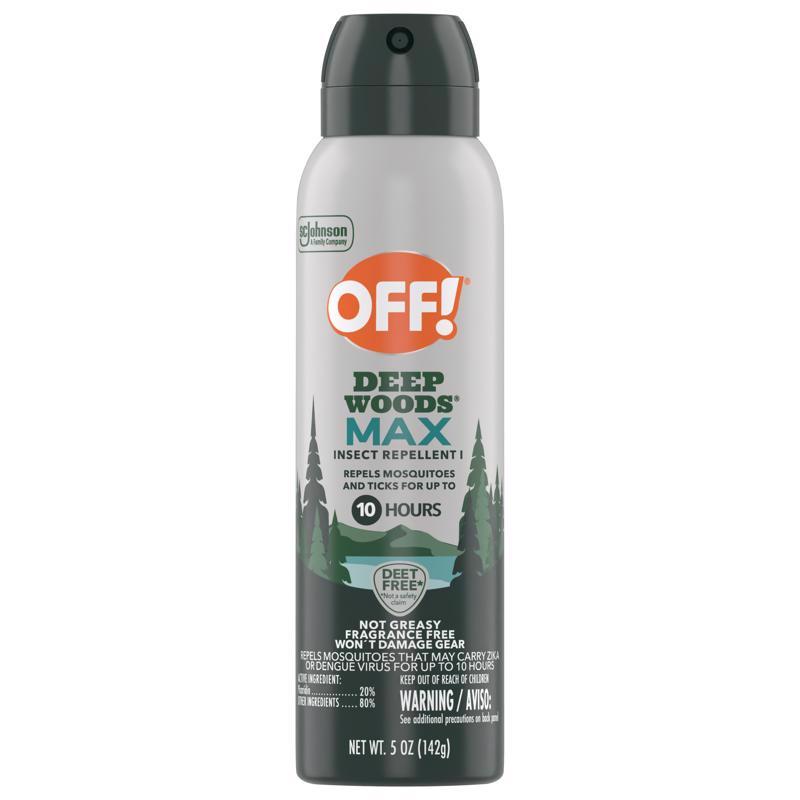 OFF! Deep Woods Max Insect Repellent For Mosquitoes/Ticks 5 oz