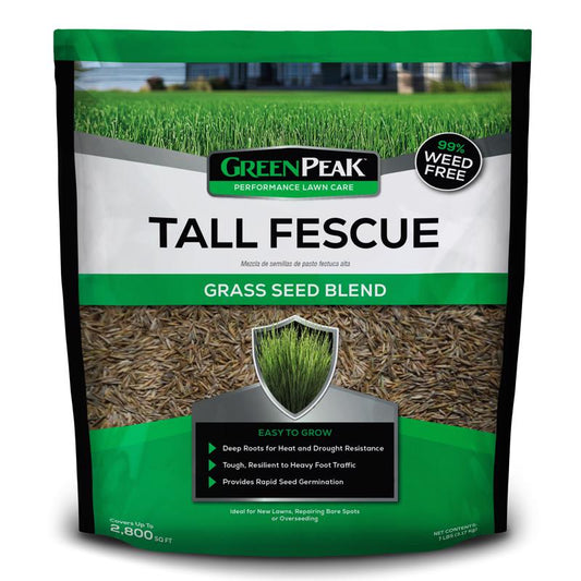 GreenPeak Tall Fescue Grass Sun or Shade Grass Seed 7 lb