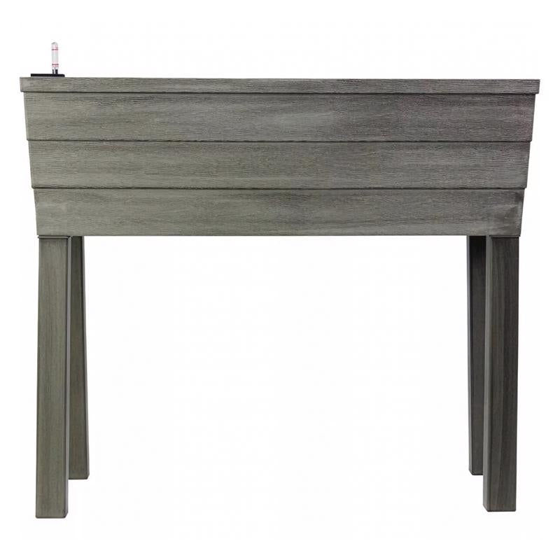 City Pickers 28.75 in. H X 13.25 in. W X 33.13 in. D Resin Raised Garden Bed Driftwood