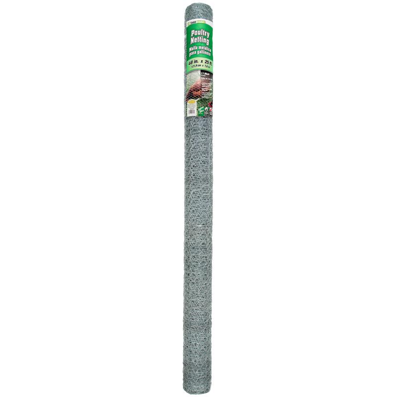 YardGard 48 in. H X 25 ft. L Galvanized Steel Fencing 1 in. X 1 in. in.