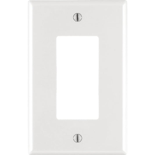 Leviton Decora White 1 gang Nylon Decorator Wall Plate 1 pk