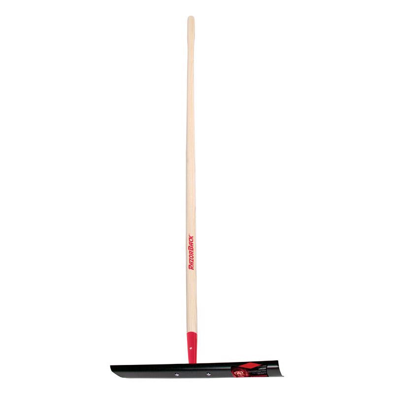 Razor-Back 60.33 in. 0 Tine Steel Rake Wood Handle